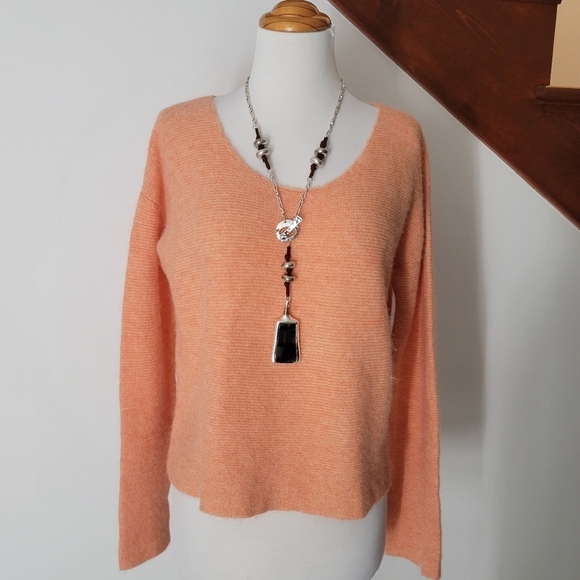 Peruvian Collection knit sweater peach Size XS Oversized - Picture 1 of 6